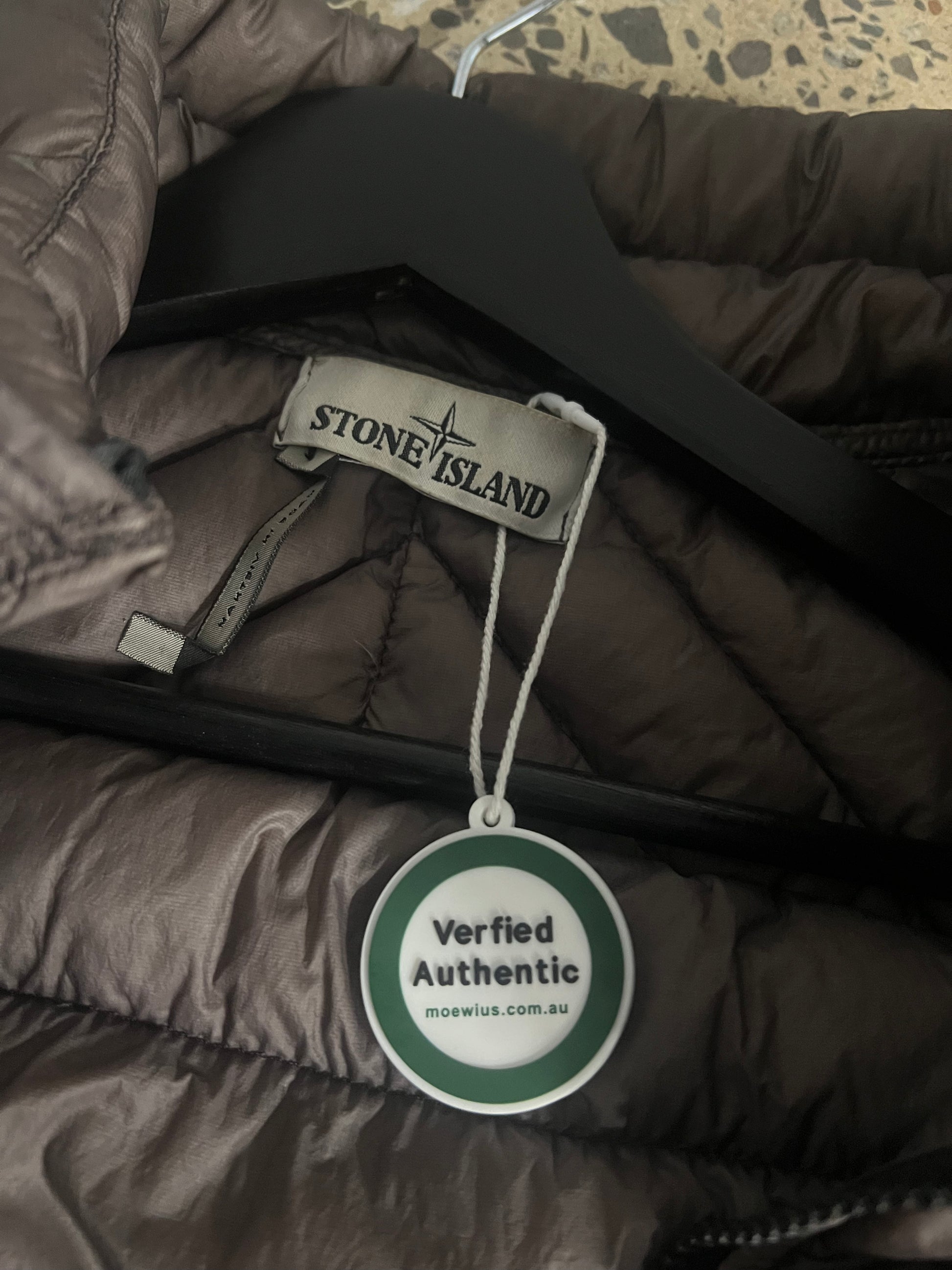 Stone Island Charcoal Lightweight Down Vest (XL)