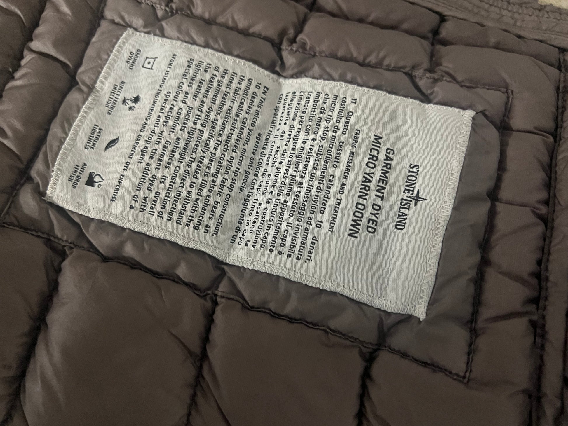 Stone Island Charcoal Lightweight Down Vest (XL)