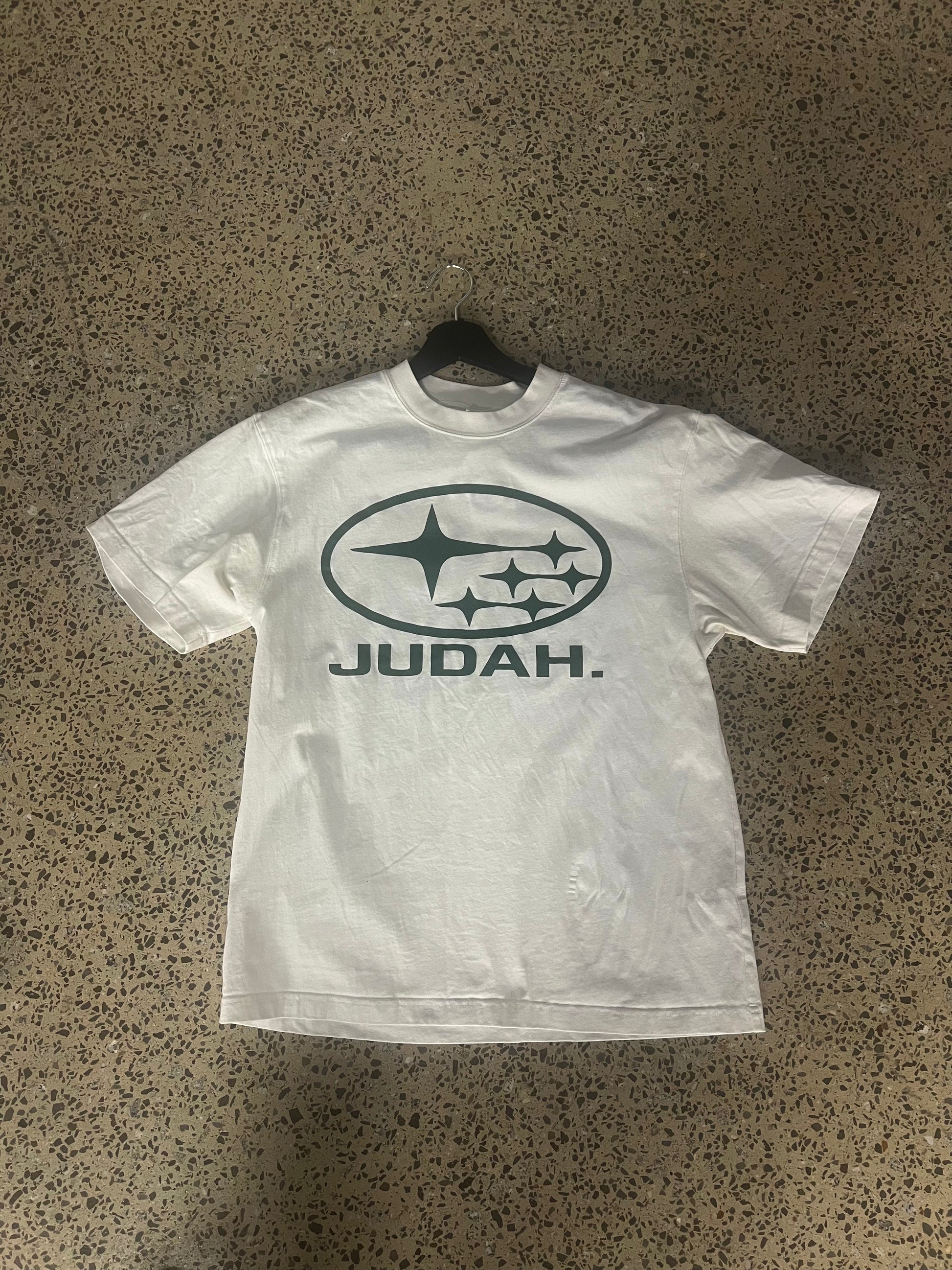 Judah White Graphic Logo T-Shirt (L)