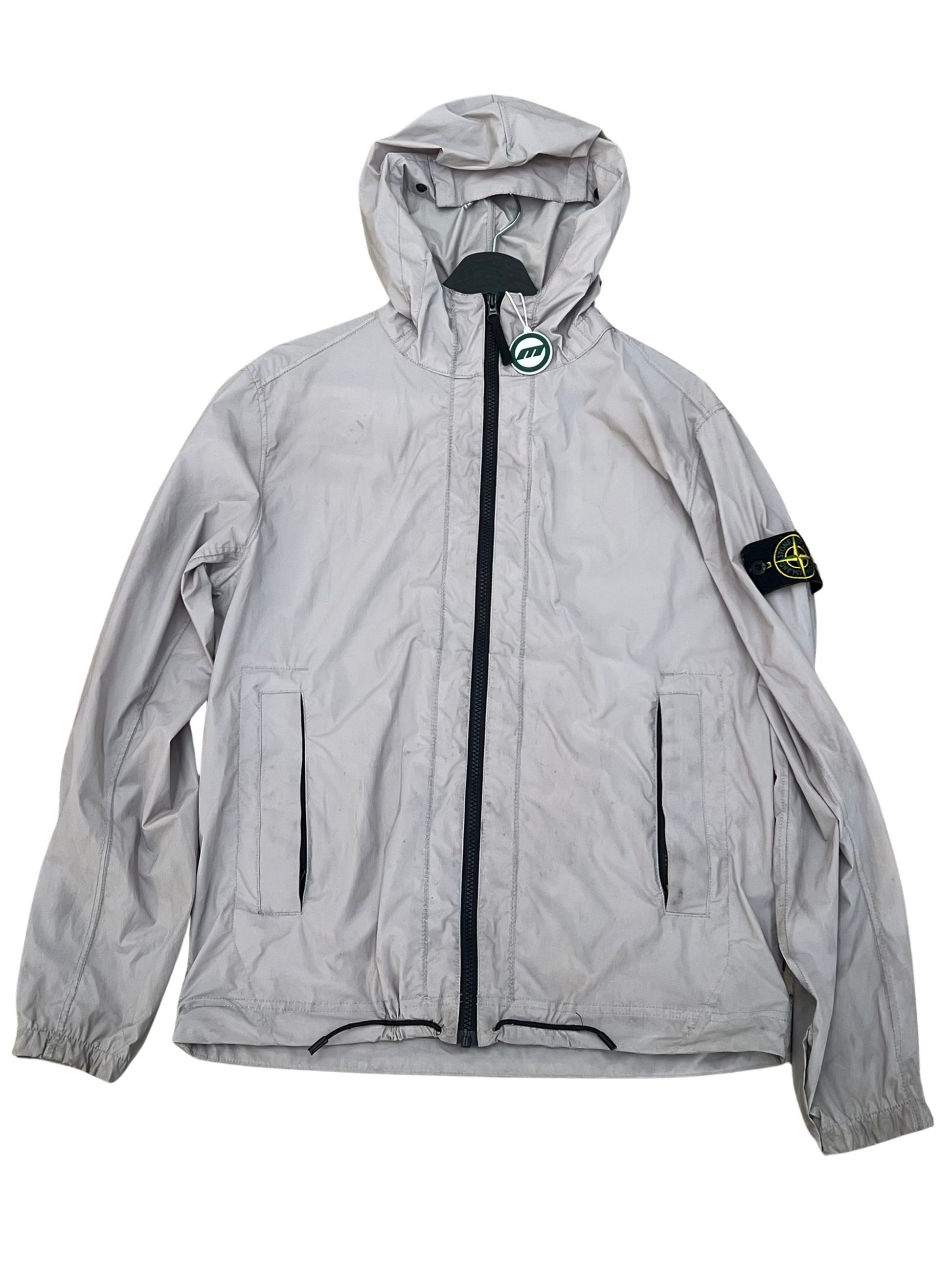 Stone Island Cream Hooded Lightweight Windbreaker Jacket (S)