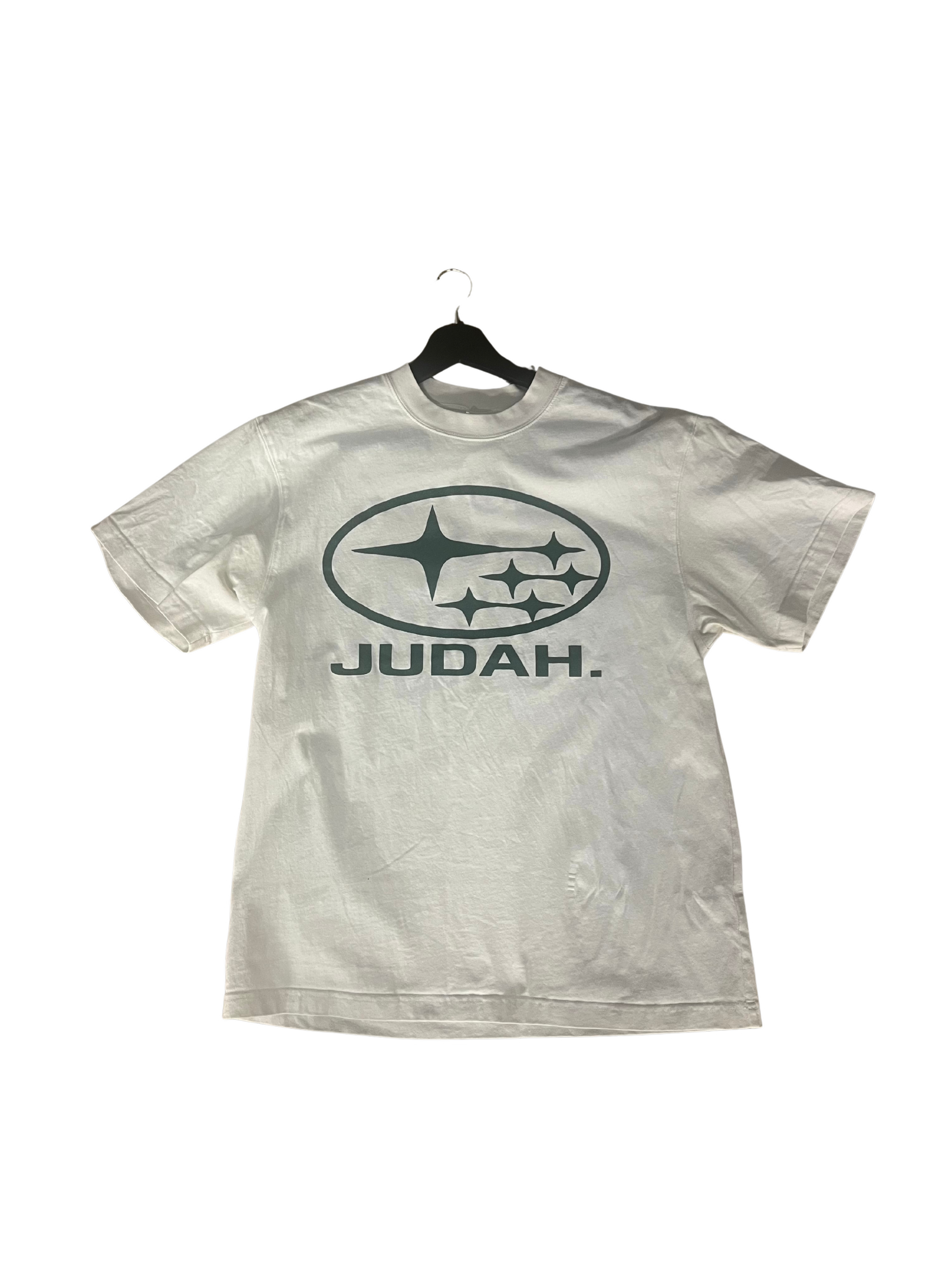 Judah White Graphic Logo T-Shirt (L)